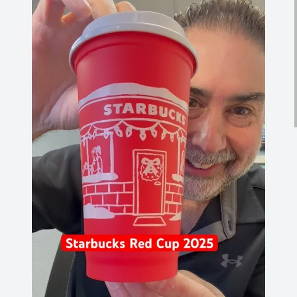 Starbucks 25 Anniversary Red Holiday Cup Brand New! - Picture 2 of 12